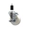 Service Caster 4'' Nylon Swivel 1-3/8'' Expanding Stem Caster with Brake SCC-EX20S414-NYS-TLB-138 - alternate 1